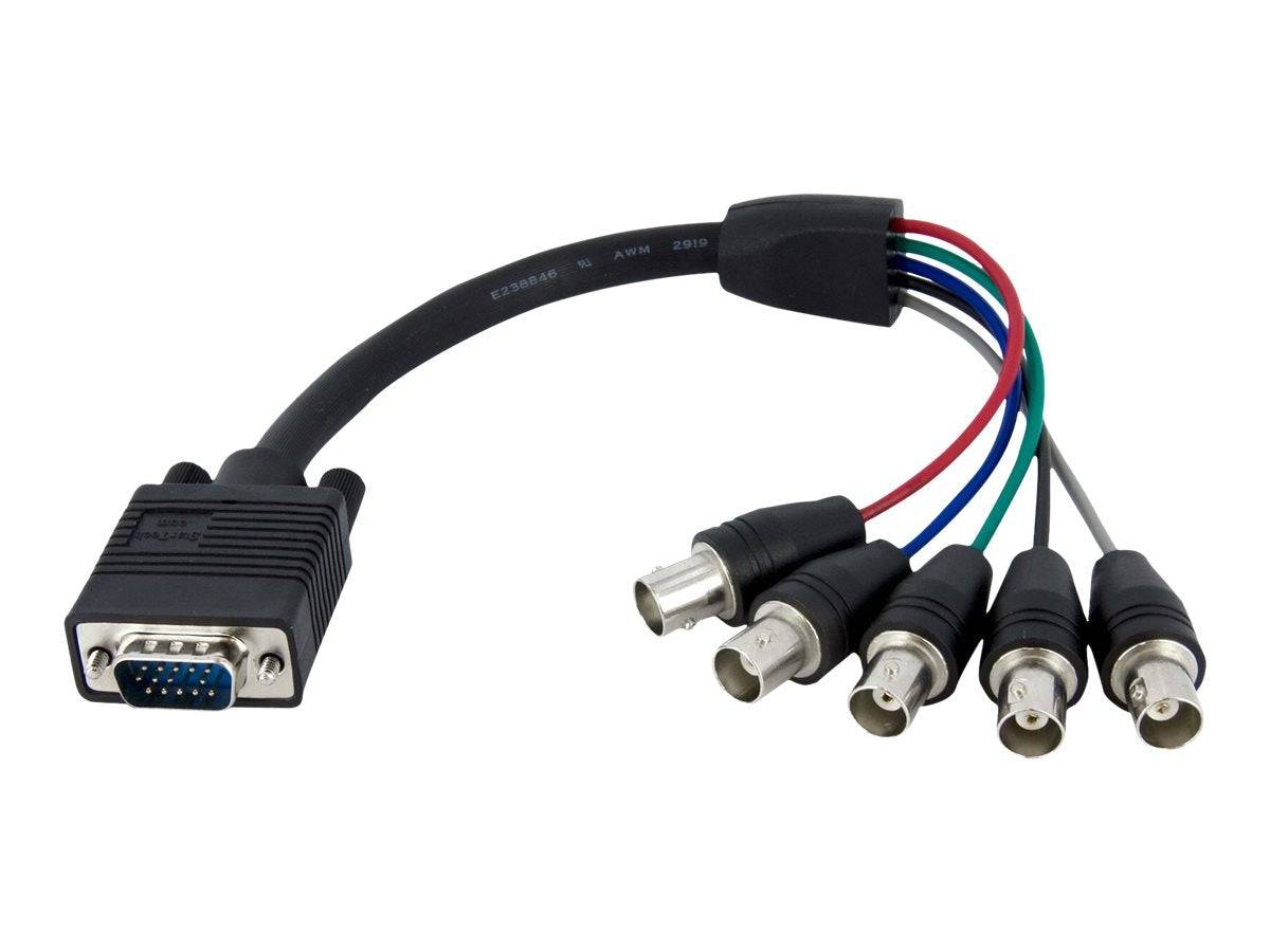 StarTech.com 30cm VGA HD 15 auf 5x BNC RGBHV Monitorkabel - St/Bu - VGA-Kabel - BNC (W)-0