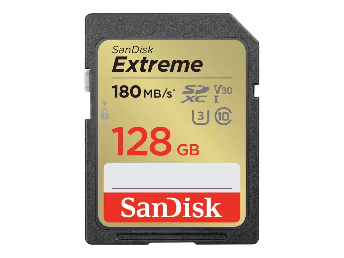SanDisk Extreme PLUS - Flash-Speicherkarte - 128 GB - UHS-I U3 / Class10 - SDXC-1