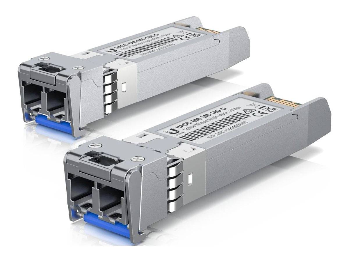 Ubiquiti UACC-OM-SM-10G-D - SFP+-Transceiver-Modul - 10GbE - LC Single-Modus - bis zu 10 km - 1310 nm (Packung mit 2)-0