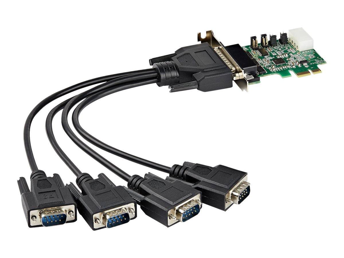 StarTech.com Startech 4 Port Serielle PCI Express RS232 Adapter Karte - PCIe Serielle Host Controller Karte - PCIe zu