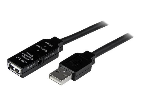 StarTech.com 20m aktives USB 2.0 Verlängerungskabel - Stecker/Buchse - USB 2.0 High Speed Kabel Verlängerung -
