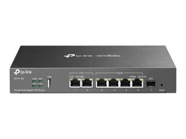 TP-LINK Omada ER707-M2 V1 - Router - GigE - wandmontierbar - Omada Multi-Gigabit