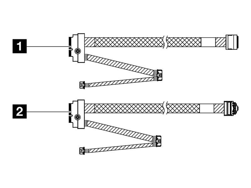 Lenovo - Speicherkabelkit - für M.2 SATA/NVMe-0