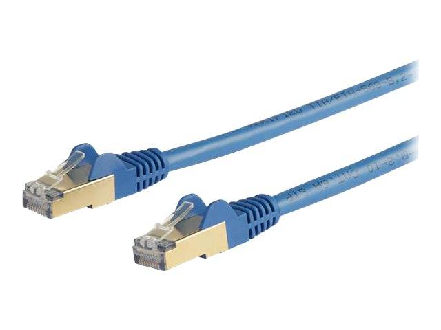 StarTech.com 10m CAT6A Ethernet Cable, 10 Gigabit Shielded Snagless RJ45 100W PoE Patch Cord, CAT 6A 10GbE STP Network-0