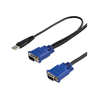 StarTech.com 3m 2-in-1 PS/2 USB KVM Kabel - Kabelsatz für KVM Switch / Umschalter - Video- / USB-Kabel - USB, HD-15-0