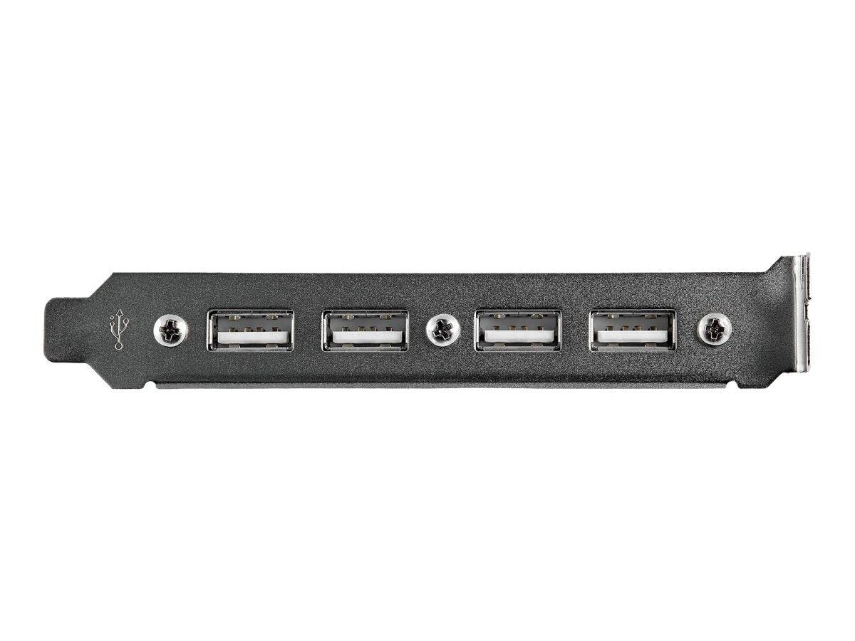 StarTech.com 4 Port USB 2.0 Buchse Slotblech Adapter mit 2x 10-Pin Mainboard Header - USB-Konsole - USB (W)-0