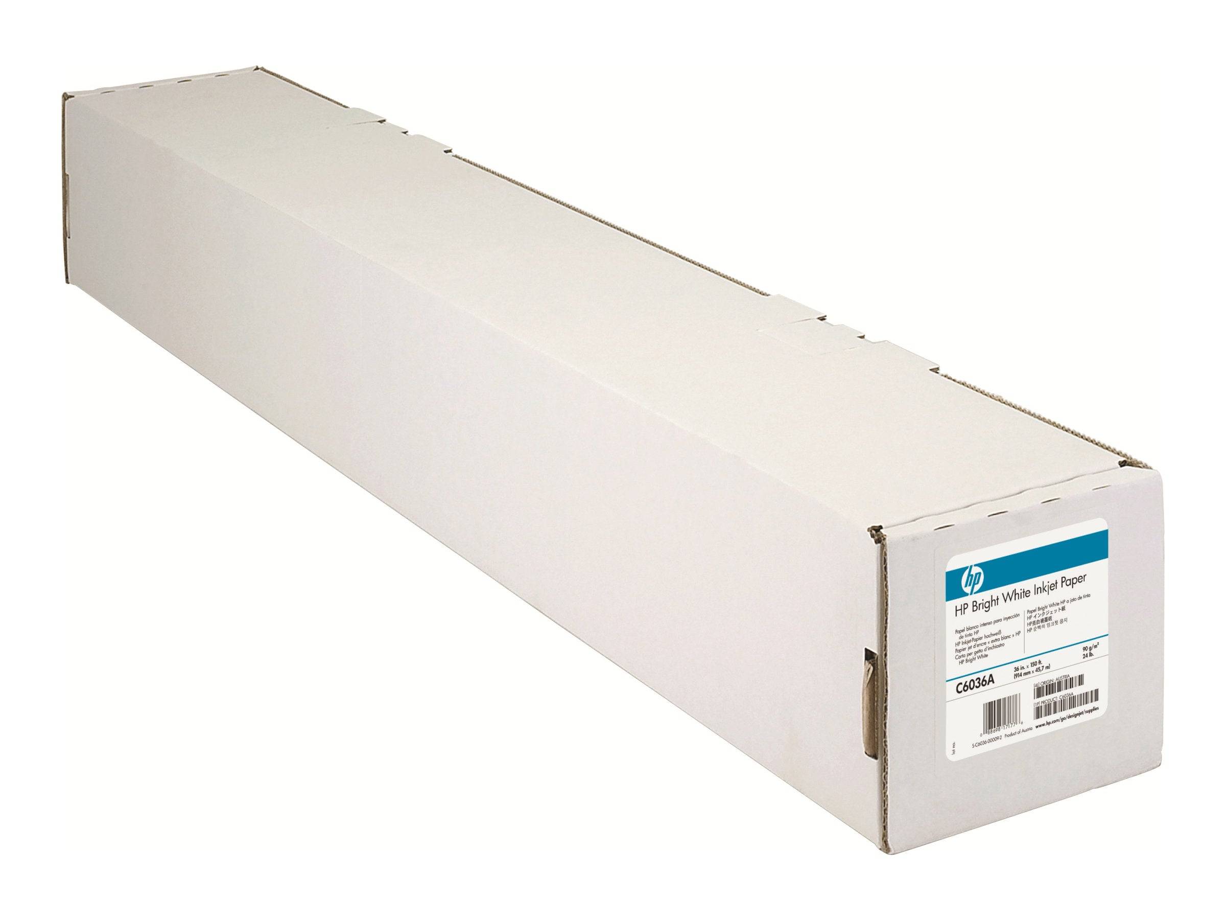 Plotterpapier 914mmx45,7m 90g matt weiß - Artikel: 241062600-0