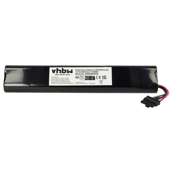 vhbw 1x Akku kompatibel mit Neato Botvac D7 D701 945-0296 | D7 D701 945-0295, D7 D703 945-0284 Saugroboter (5200 mAh, 14