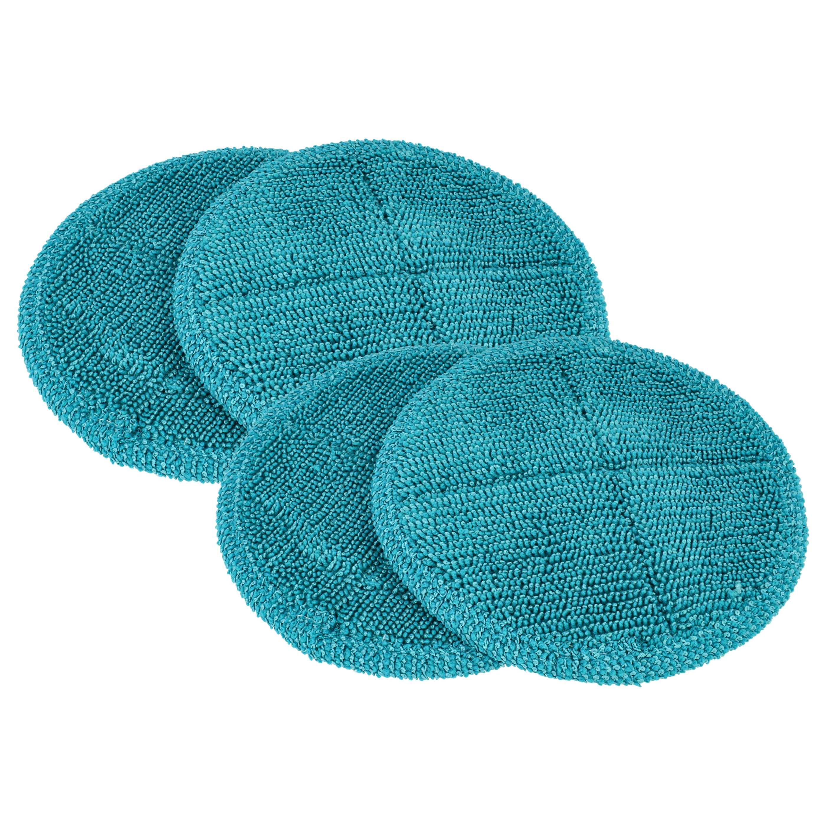 vhbw 4x Wischbezug kompatibel mit Clean Maxx Akku-Spray-Mopp 360 Wischmopp | Ersatzkopf, Polyester / Polyamid türkis-0