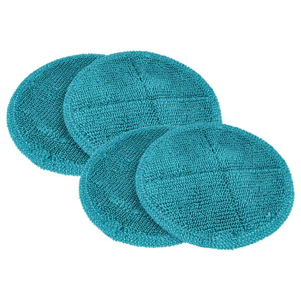 vhbw 4x Wischbezug kompatibel mit Clean Maxx Akku-Spray-Mopp 360 Wischmopp | Ersatzkopf, Polyester / Polyamid türkis