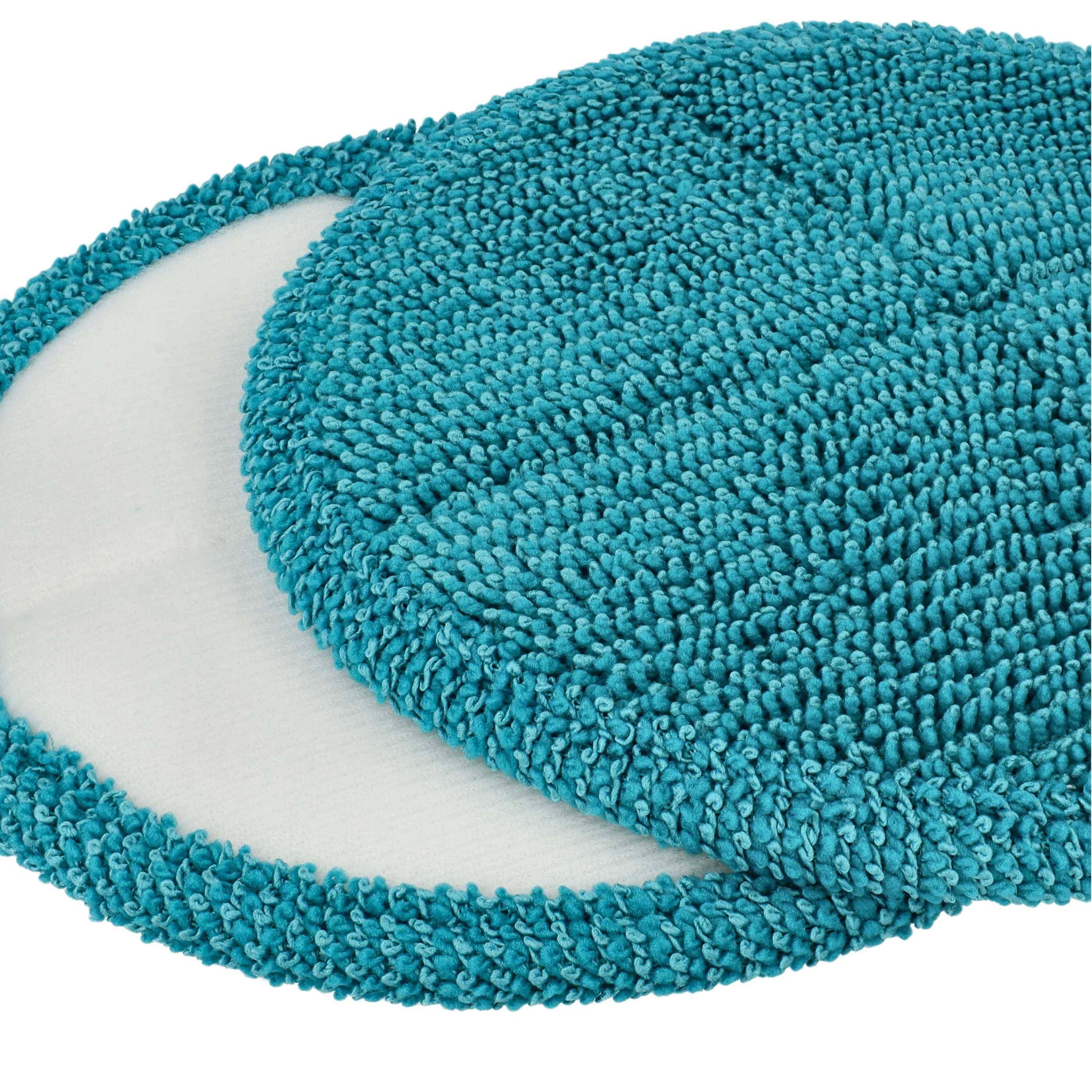 vhbw 4x Wischbezug kompatibel mit Clean Maxx Akku-Spray-Mopp 360 Wischmopp | Ersatzkopf, Polyester / Polyamid türkis-4