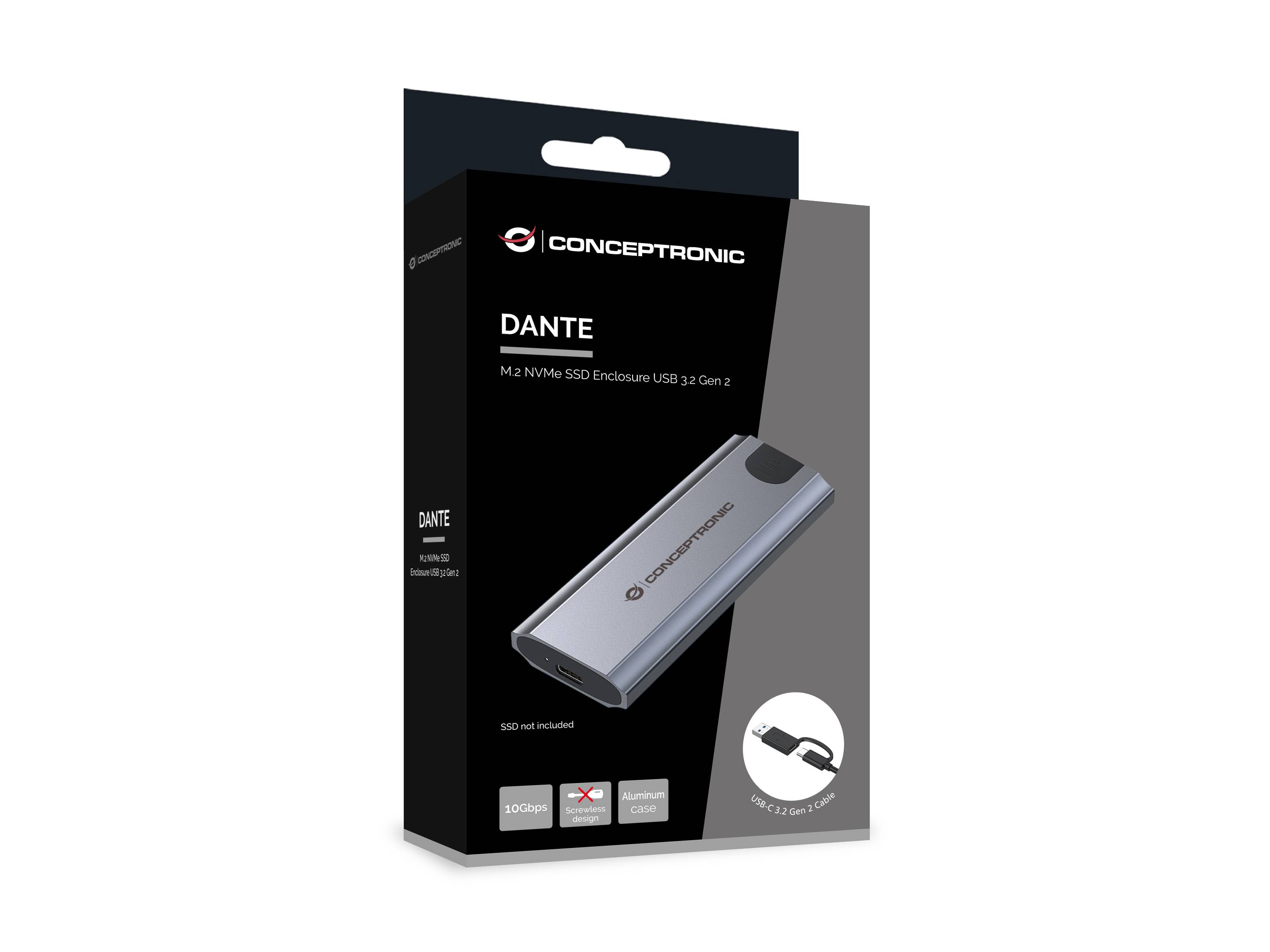 Conceptronic Speichergehäuse - M.2 - M.2 NVMe Card / PCIe (NVMe)-1