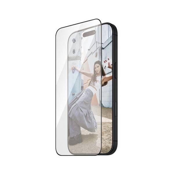 SAFE. by PanzerGlass® Displayschutz Schwarz Rahmen für iPhone 16 Plus & 15 Plus - Ultra-Wide Fit