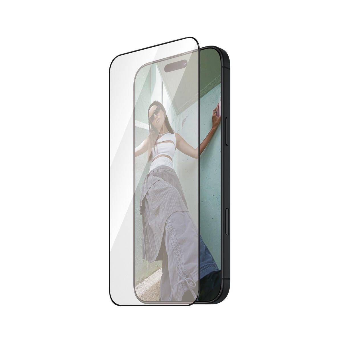 SAFE. by PanzerGlass® Displayschutz Schwarz Rahmen für iPhone 16 Pro - Ultra-Wide Fit-0
