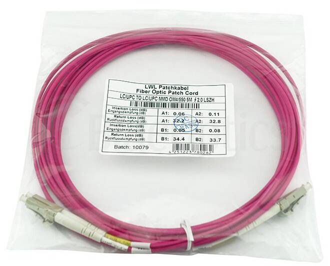 Duplex LWL Patchkabel LC-LC Multimode OM4 0.5 Meter-1