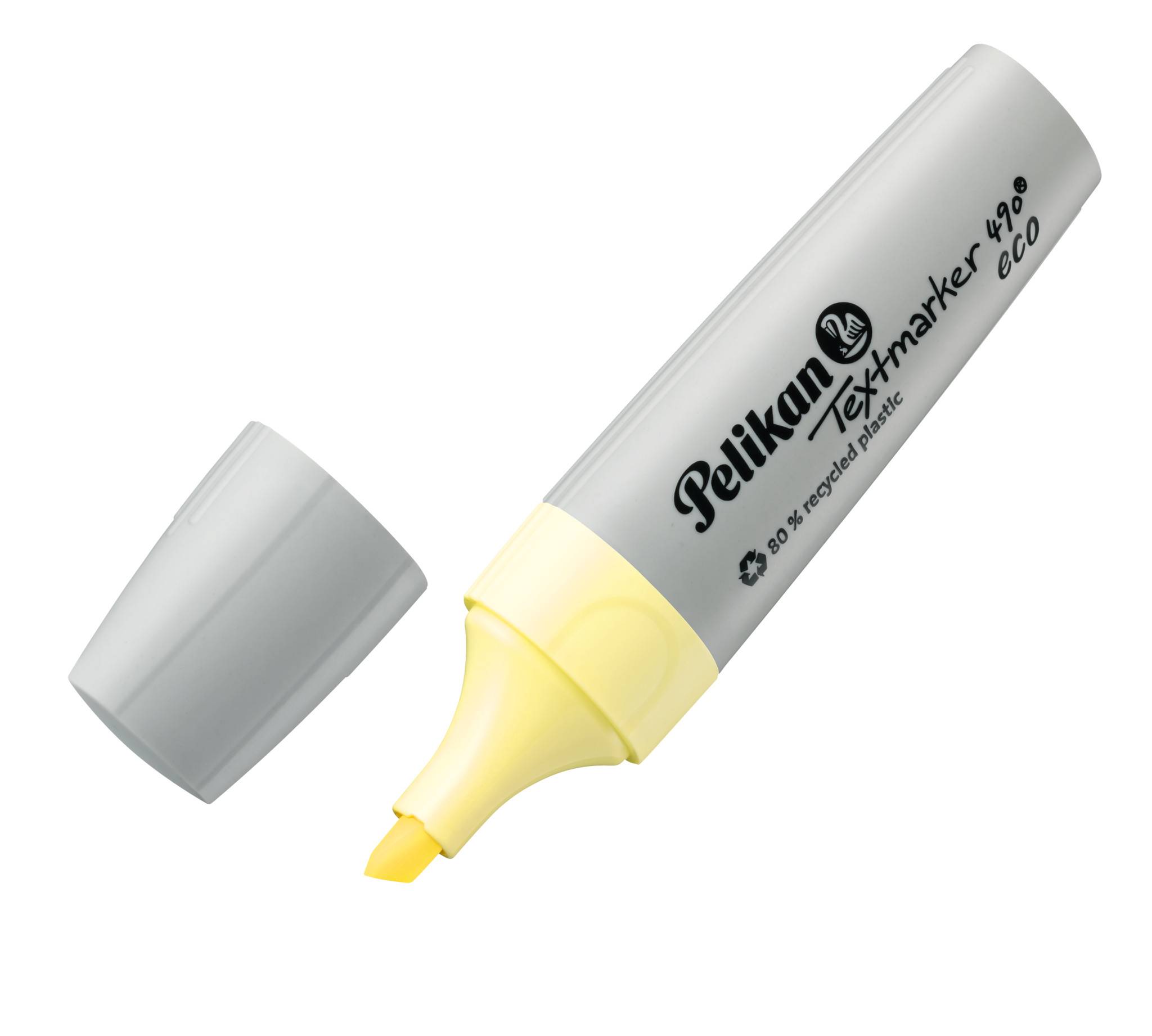Pelikan Textmarker 490 eco, 6 Stück(e), Mehrfarbig, Meißel, Recycelbarer Kunststoff, Fett/Fein/Mittel, 1 mm-1