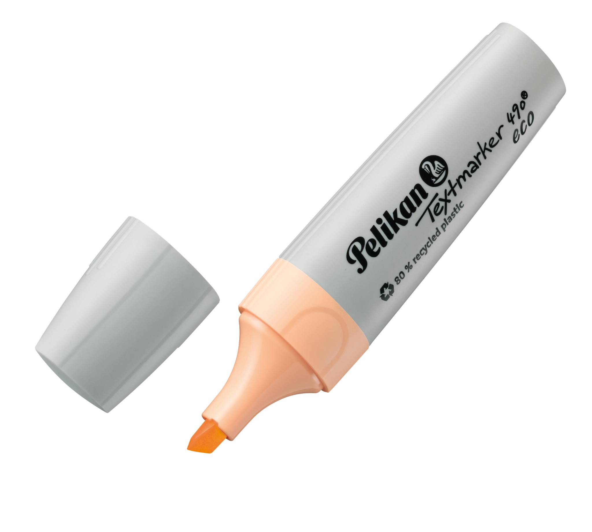Pelikan Textmarker 490 eco, 6 Stück(e), Mehrfarbig, Meißel, Recycelbarer Kunststoff, Fett/Fein/Mittel, 1 mm-3