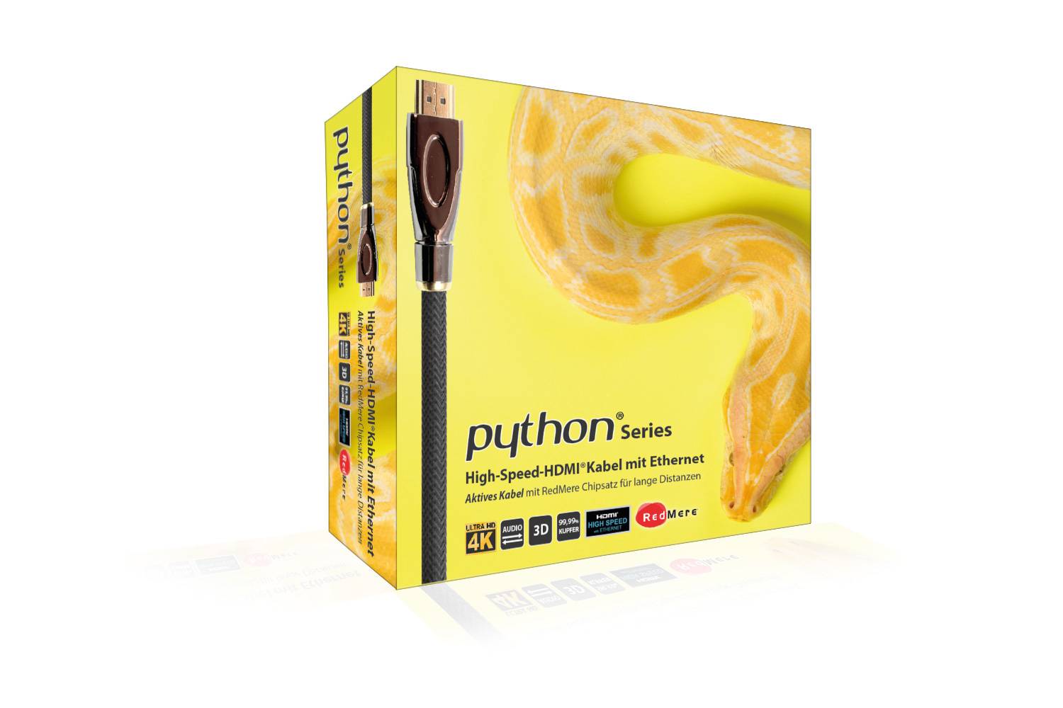 PYTHON Anschlusskabel HDMI 2.0 Kabel 4K2K / UHD 60Hz - 24K vergoldete Kontakte --1