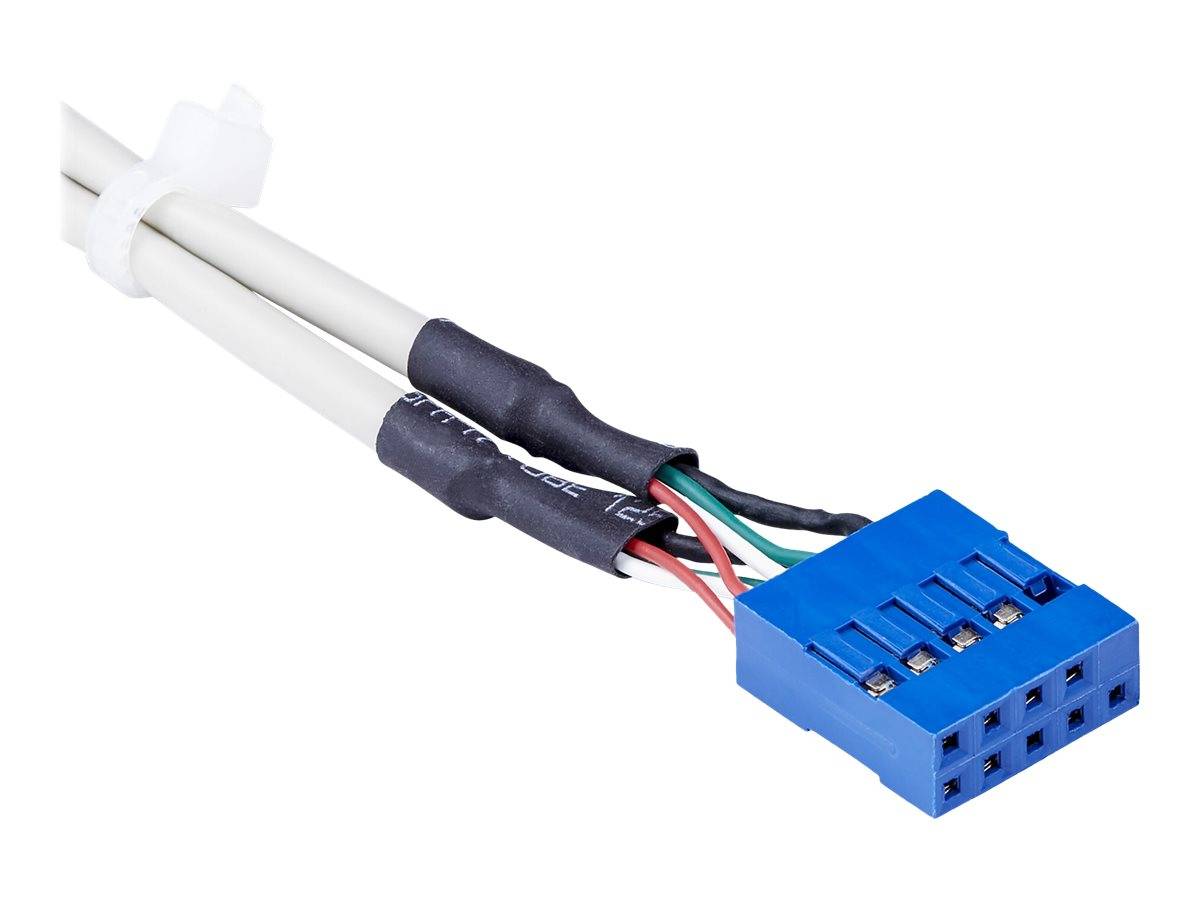 StarTech.com 4 Port USB 2.0 Buchse Slotblech Adapter mit 2x 10-Pin Mainboard Header - USB-Konsole - USB (W)-2