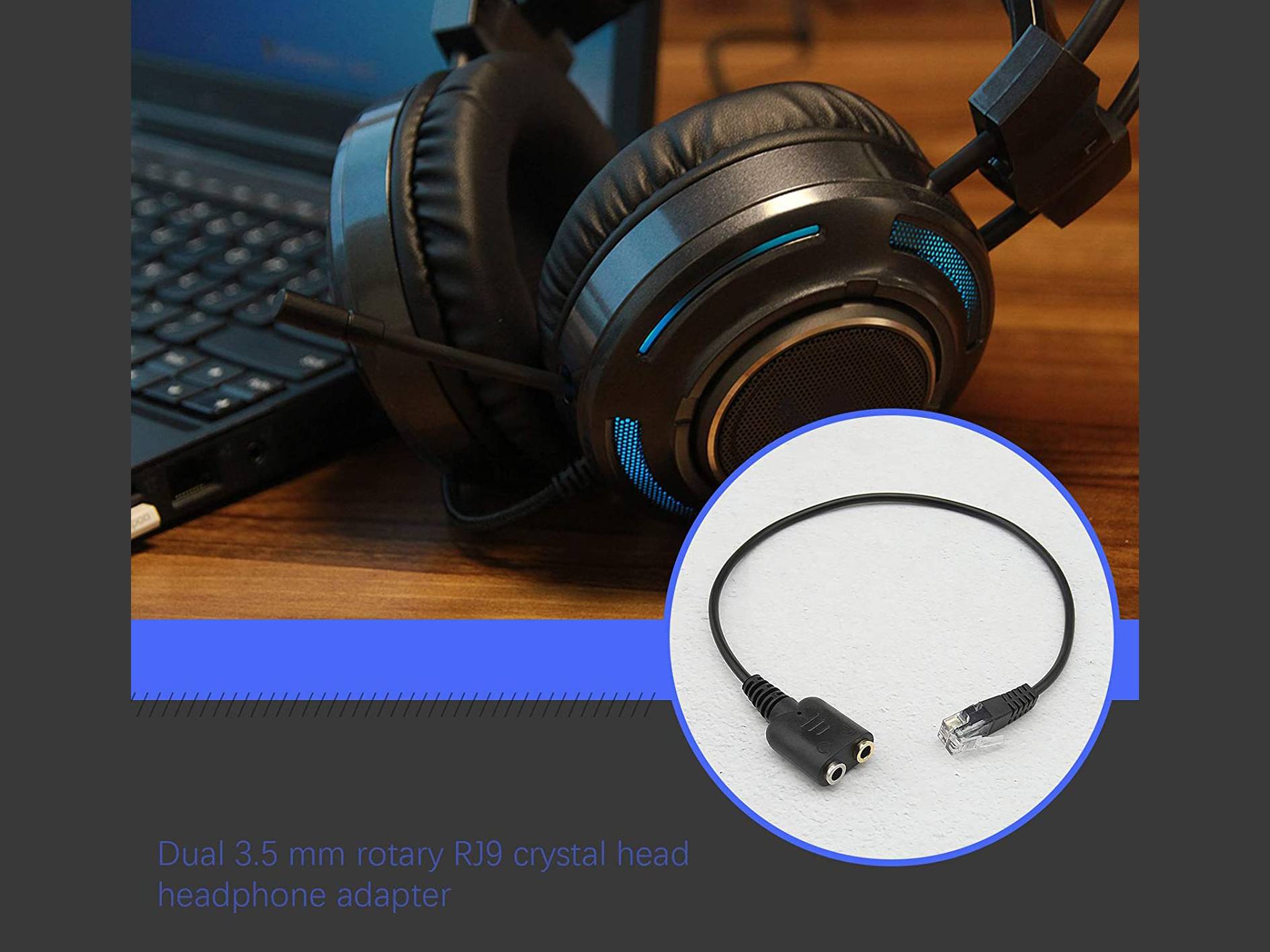 Equip Headsetadapter - RJ-9 männlich zu 3,5-3