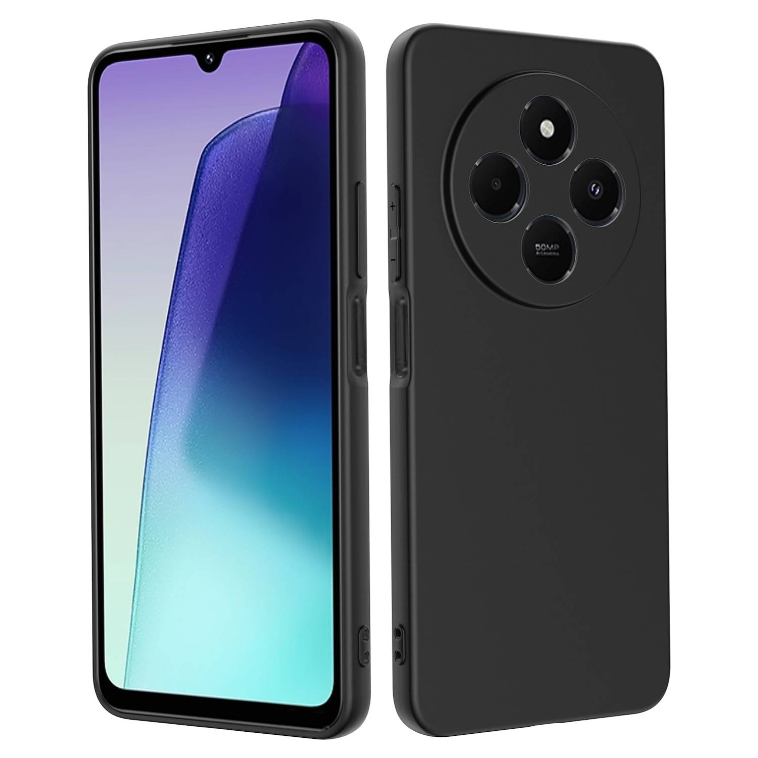 Für Xiaomi Redmi 14C Silikon TPU Schutz Hülle Case Cover Flexibel dünn Schwarz-0