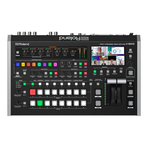 ROLAND V-80HD - 8-Kanal Streaming Video-Switcher (1.080/60p | 4,3“ LCD-Farbdisplay | SDI & HDMI | PTZ-Steuerung |-0