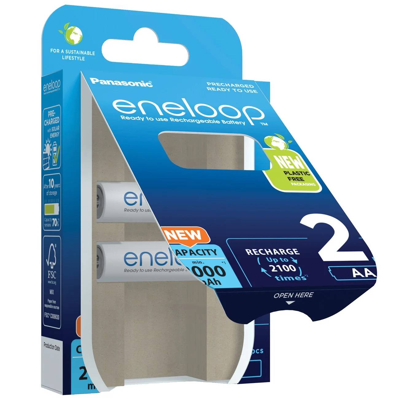 eneloop eneloop HR06 Mignon (AA)-Akku NiMH 2000 mAh 1.2 V 2 St.-0