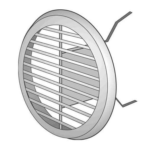 6 Stk. Helios Ventilatoren Lüftungsgitter LGK 150