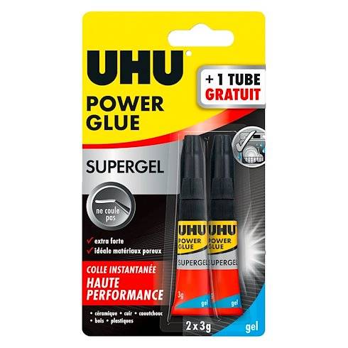 UHU Sekundenkleber POWER GLUE "ultra rapide", 3 g-0