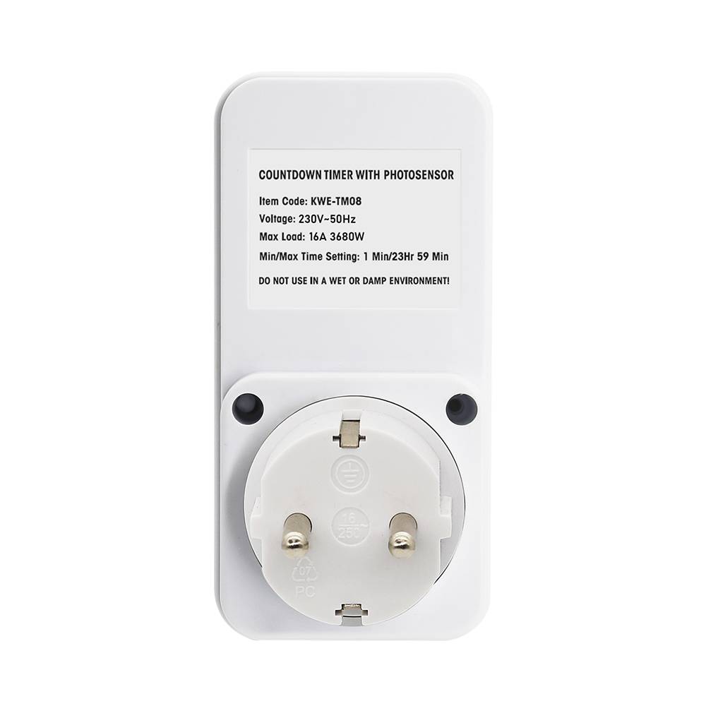 Zeitschaltuhr mit Dämmerungschalter für Schuko Steckdose 230V 50Hz max. 16A-4