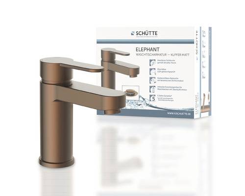 SCHÜTTE Waschtischarmatur ELEPHANT kupfer matt 34213-4
