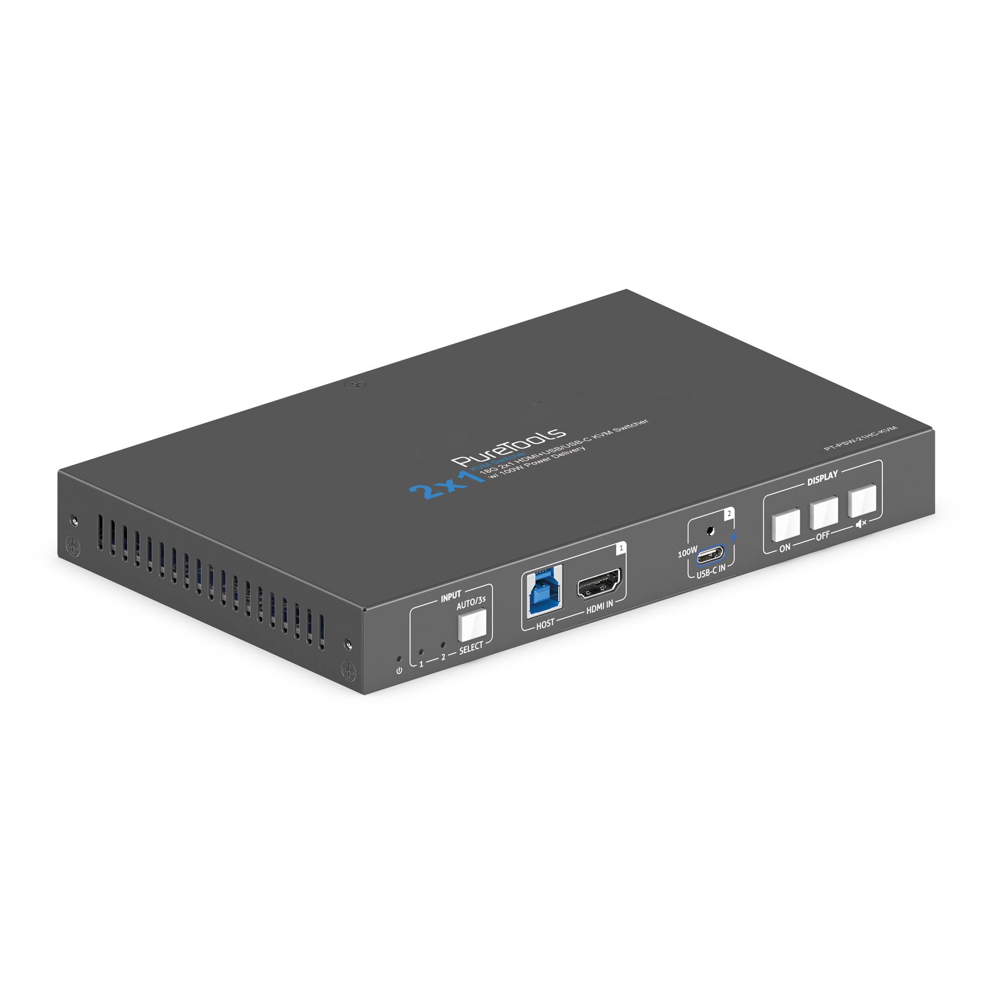 2x1 USB-C / HDMI Presentation Switcher mit 100W PD-0
