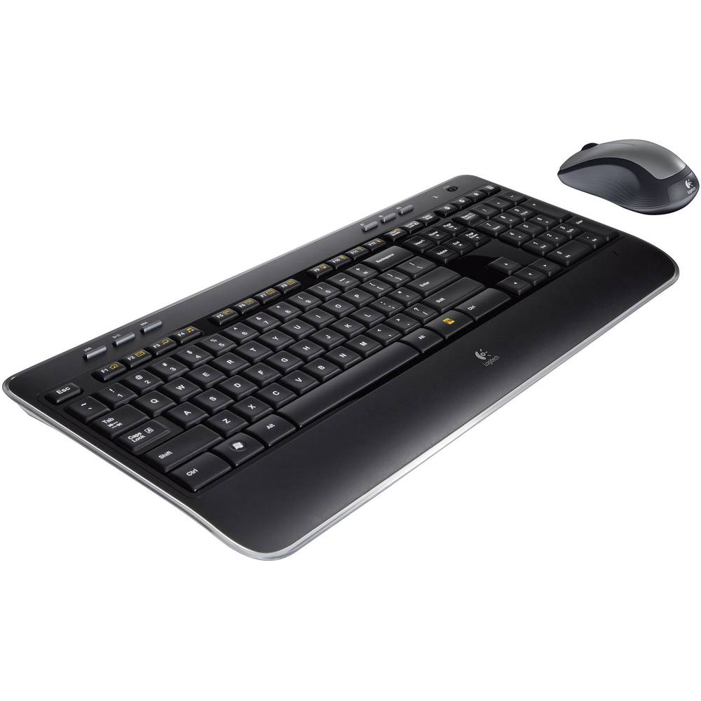 TECURS Tastiera Da Gioco Wireless QWERTZ Silenziosa Illuminata Ergonomica Impermeabile Tastiera LED 2,4 GHz Per Windows/Mac/PS4/Xbox Con Tasti Multimediali, Colore Nero - Foto 3