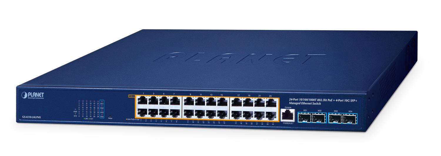Planet PoE++ Managed Switch GS-4210-24UP4X - Switch - 1 Gbps-0