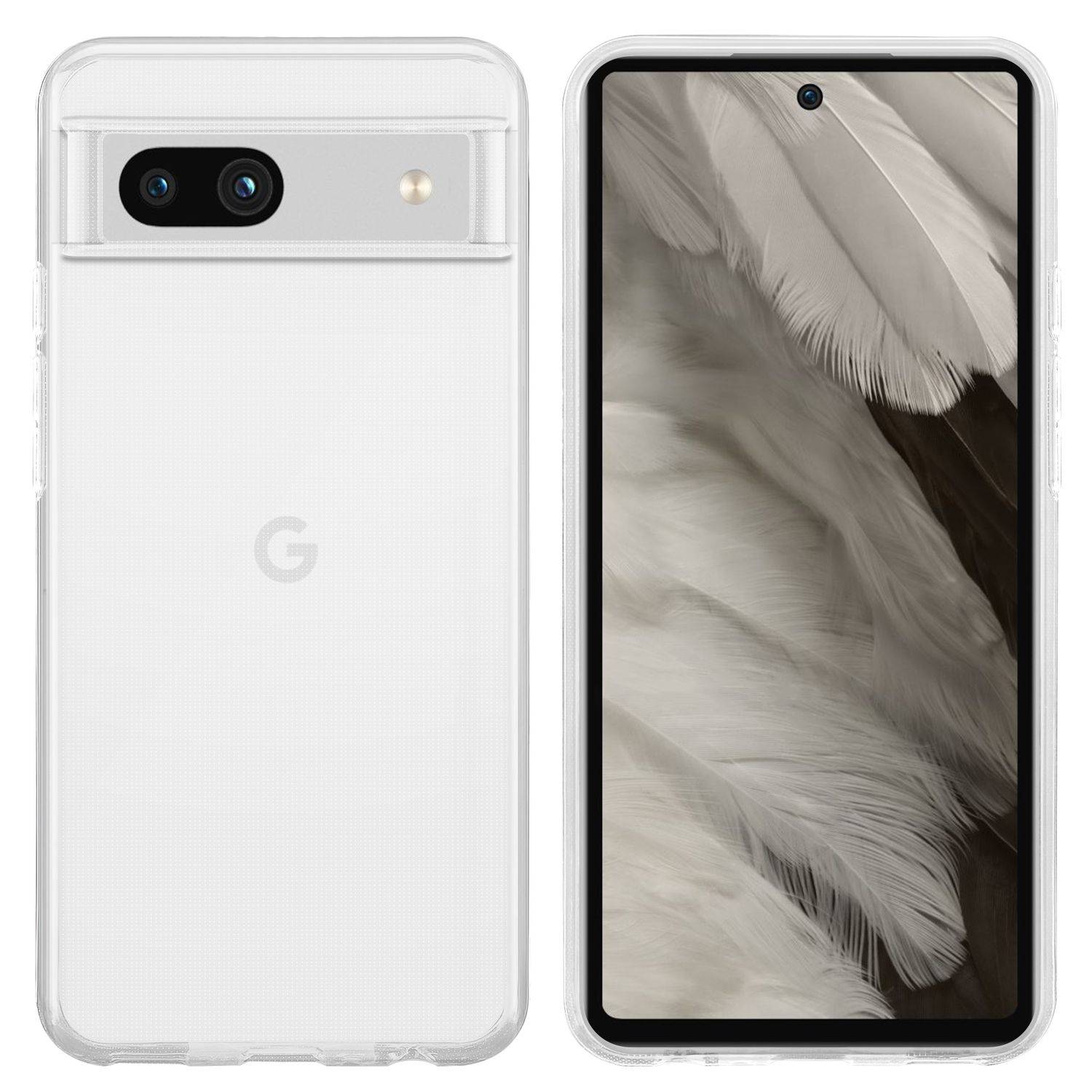 Cadorabo Hülle für Google Pixel 7A Schutz Hülle in Transparent Schutzhülle TPU Silikon Cover Etui Case-1
