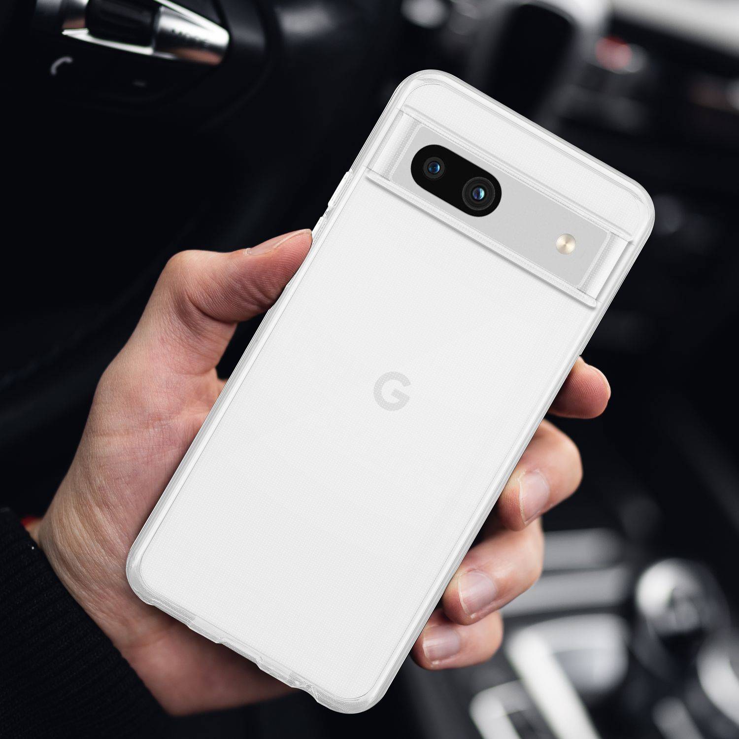 Cadorabo Hülle für Google Pixel 7A Schutz Hülle in Transparent Schutzhülle TPU Silikon Cover Etui Case-4