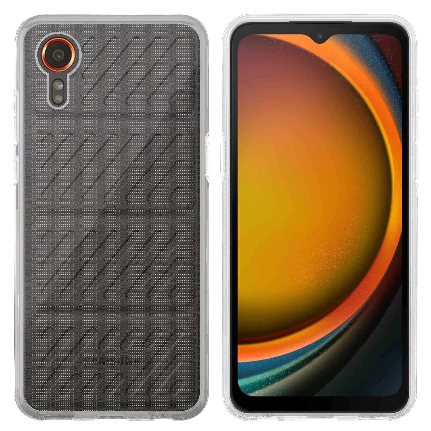 Cadorabo Hülle für Samsung Xcover 7 Schutz Hülle in Transparent Schutzhülle TPU Silikon Cover Etui Case-1