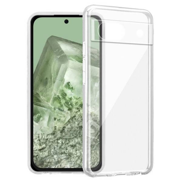 Cadorabo Hülle für Google Pixel 8A Schutz Hülle in Transparent Schutzhülle TPU Silikon Cover Etui Case
