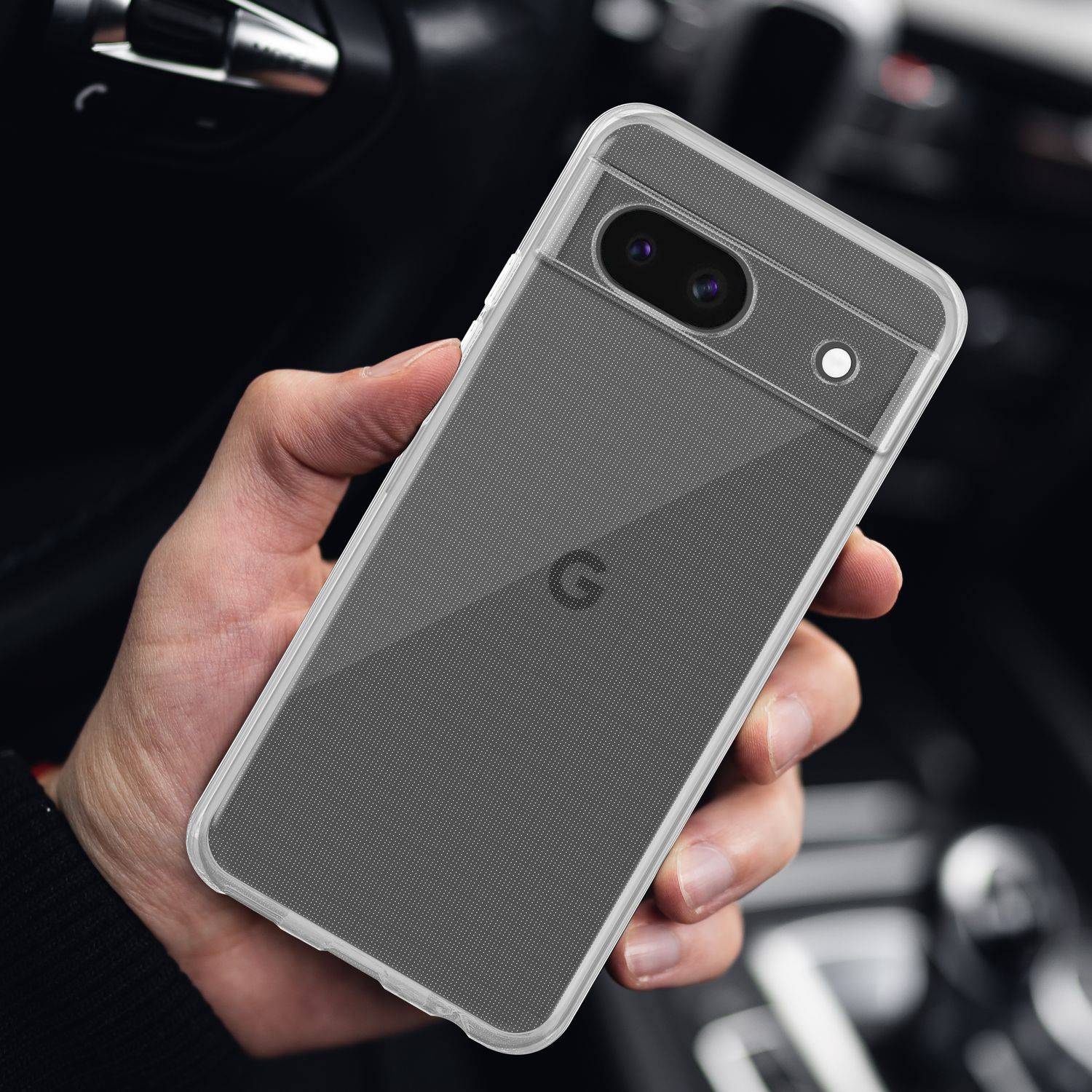 Cadorabo Hülle für Google Pixel 8A Schutz Hülle in Transparent Schutzhülle TPU Silikon Cover Etui Case-4