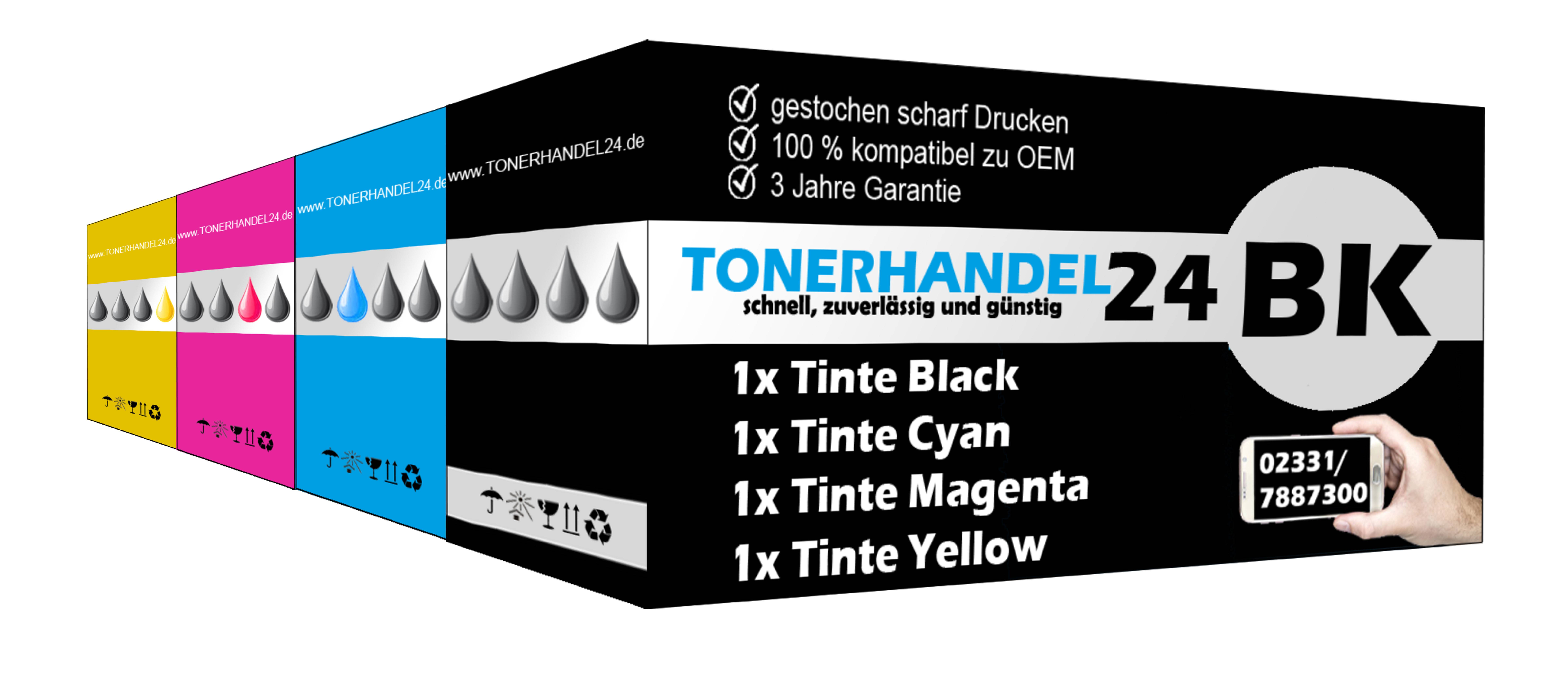 Multipack PGI580/CLI581 Alternative ink for Canon / BKCMYK 1 x 26 ml 4 x 12.2 ml-0