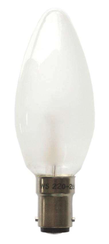 40823 Kerzenlampe 35x100mm BA15d 230V 40W matt-0