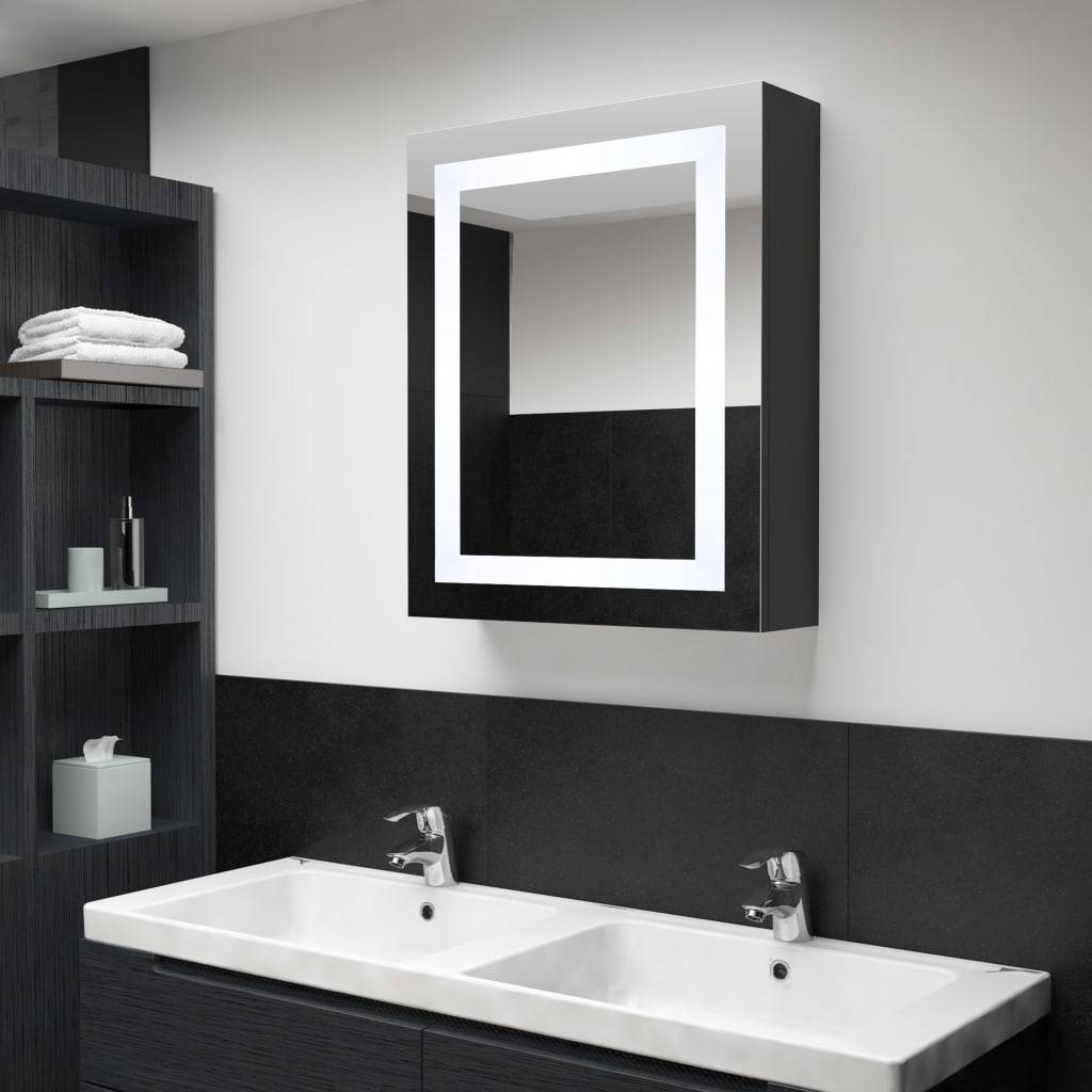 LED-Bad-Spiegelschrank 50x13x70 cm-1