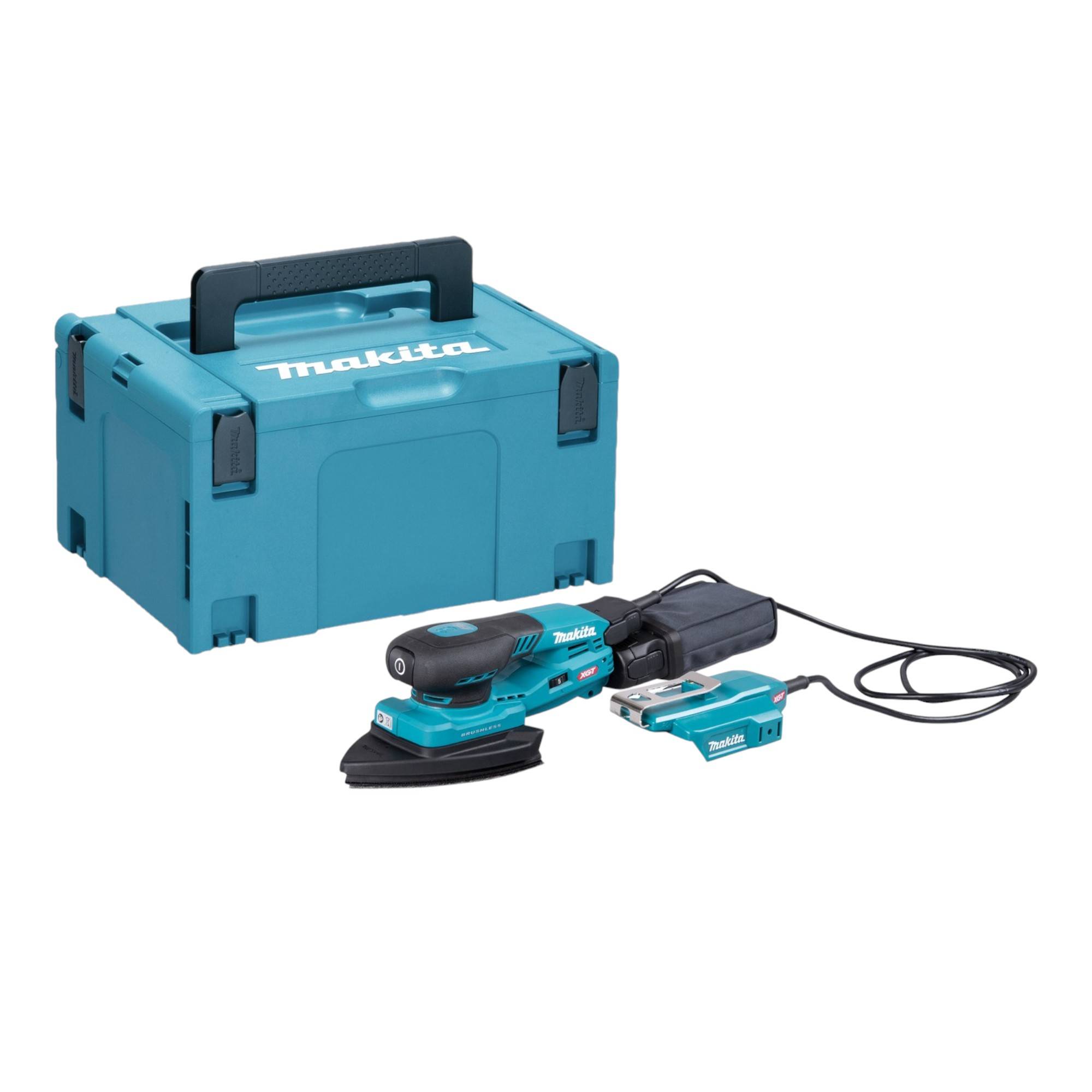 Makita BO 006 CGZ01 Akku Deltaschleifer 40 V max. 100 x 150 mm 3,0 mm Hub Brushless + Makpac - ohne Akku, ohne Ladegerät-0