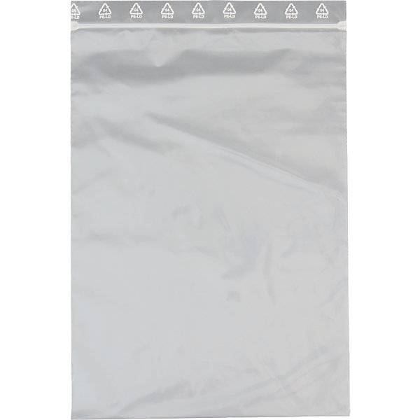 Druckverschlussbeutel 80% recycelt PCR-LDPE 50 µm VE 1000 Stk LxB 400 x 300 mm ab 2 VE. 812888 49 (DB300PCR)