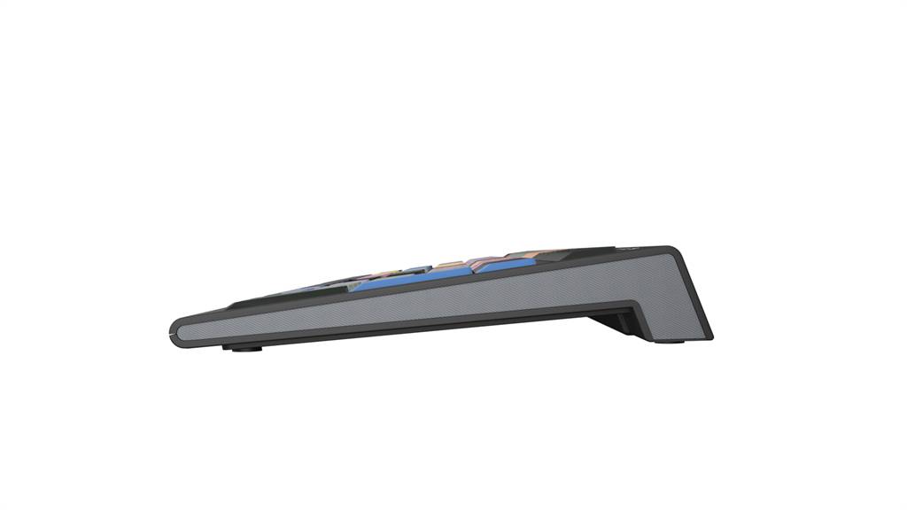 Logickeyboard LKB-EDIUS-A2PC-FR, Volle Größe (100%), Kabelgebunden, USB, Scherenschalter, AZERTY, Schwarz-3