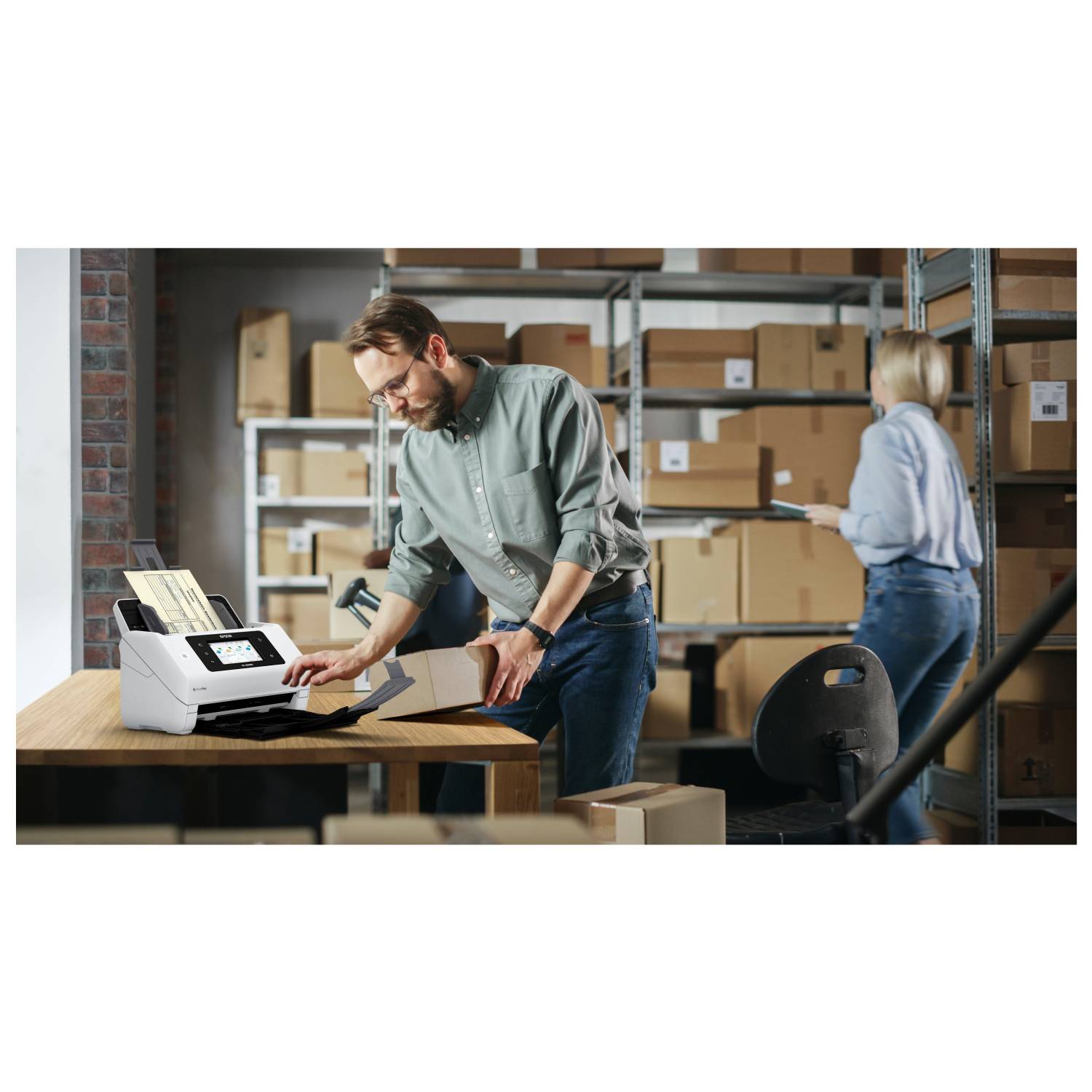 Epson WorkForce DS-800WN - Dokumentenscanner - Duplex - A4/Legal - 600 dpi x 600 dpi - bis zu 50 Seiten/Min. (einfarbig)-2