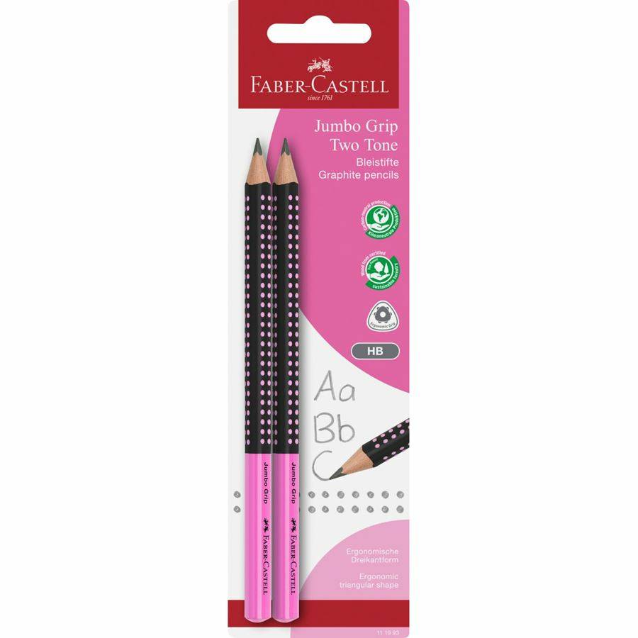FABER-CASTELL - Bleistift Jumbo Grip Two Tone 2xBS BK-2