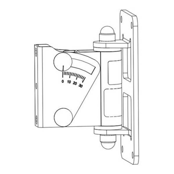 NEXO VNI-WM01-OU - Wanhalterung für Außenbereiche passend für Lautsprecher (max. 15,0 kg | 0 - 30°) - in schwarz