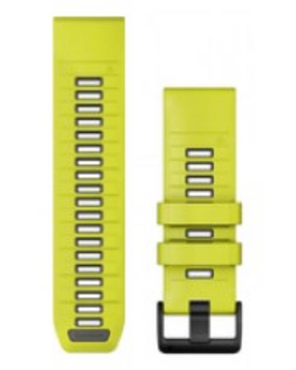 Garmin QuickFit-Armband 26 mm Silikon Amp Yellow/Graphit Mit diesen verstellbaren Schnellwechsel-Armbändern für deine