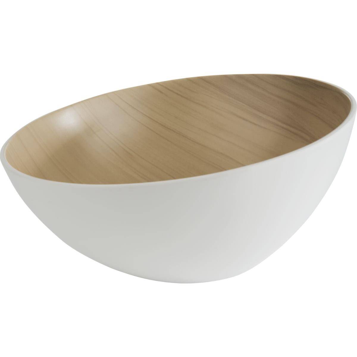 APS Frida Schale Holzoptik/weiß, Inhalt: 2,60 Liter, ø: 285 mm-0